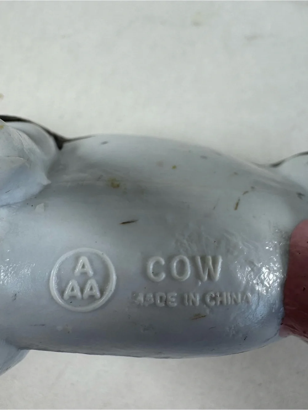 AAA Vintage Animal Figure Lot Bull Cow Piglet Sheep Calf Farm Solid Rubber Toys